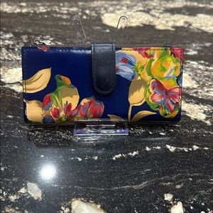 Patricia Nash Nazari Leather Blue Le Fleur💙🌼